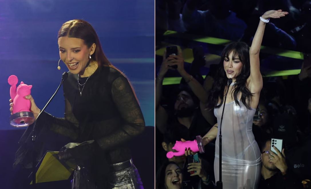 Así fue la entrega de los premios Miaw, donde Danna Paola, y Young Miko